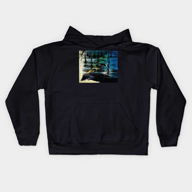 eyvind earle - Eyvind Earle Beauty-Beyond-Believing Kids Hoodie by QualityArtFirst